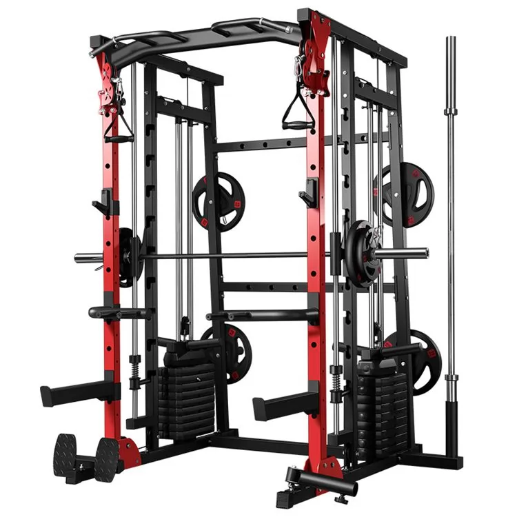Multi Functional Smith Machine With Adjustable Pully