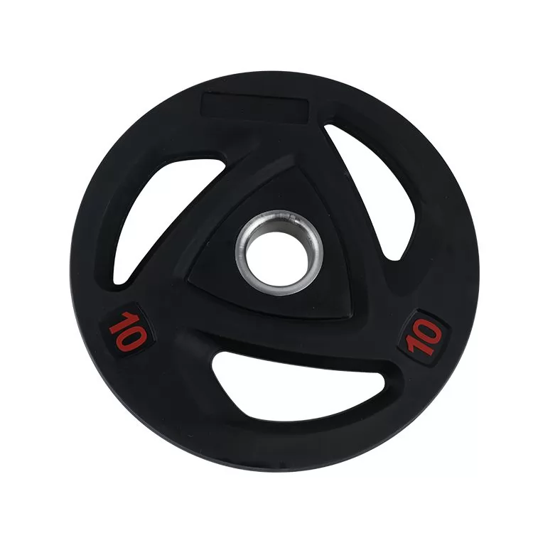 Rounded Barbell Weight Plate with 3 Grip Holes