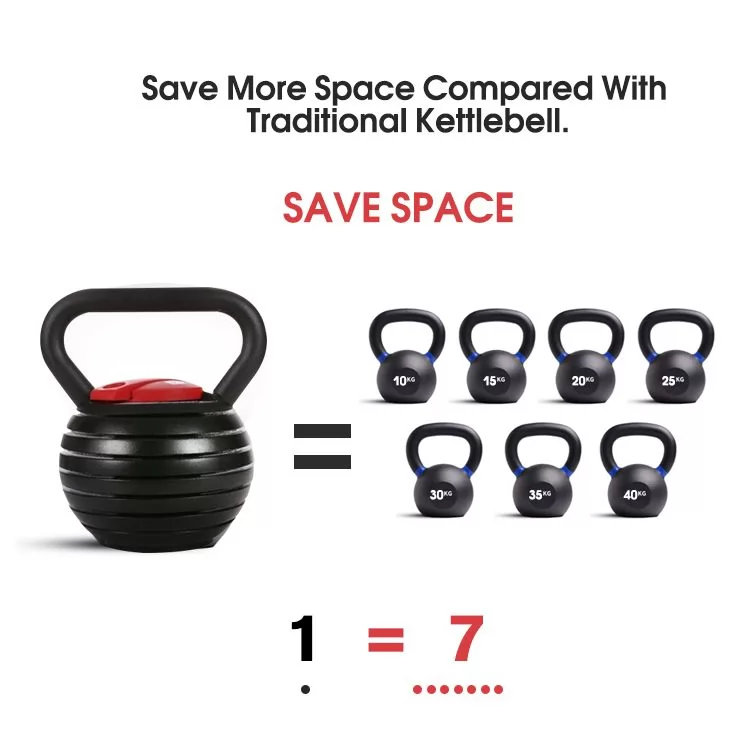 Adjustable Kettlebell Cast Iron and Latex