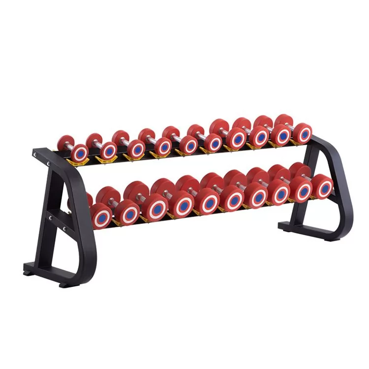 Captain America Style Round PU Dumbbells