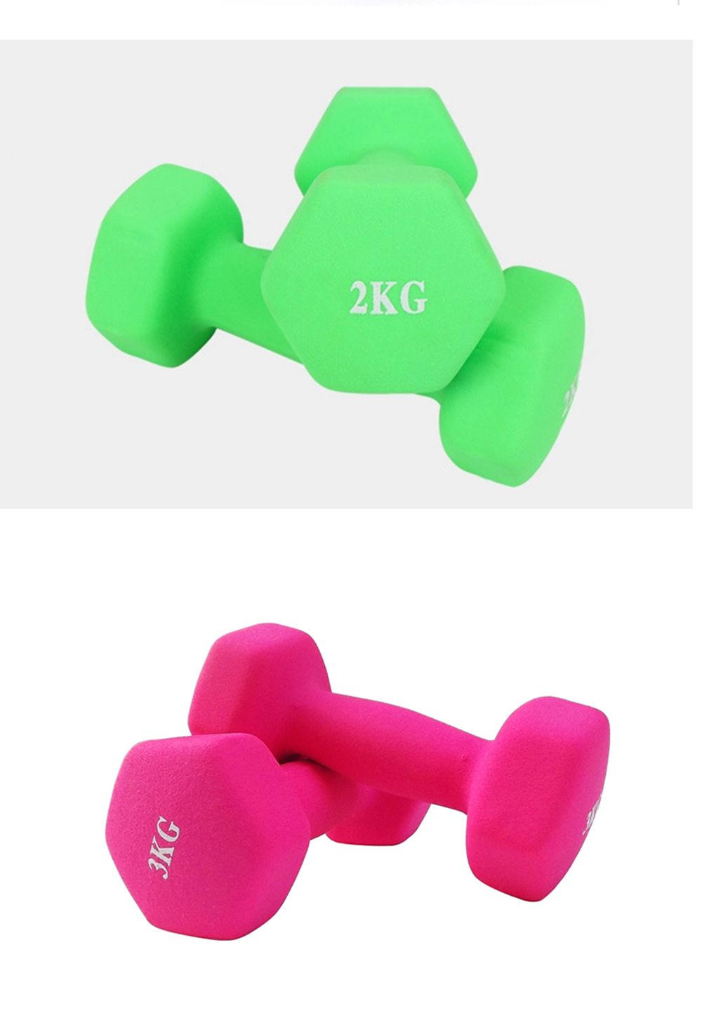 Colorful Neoprene Dumbbell Sets