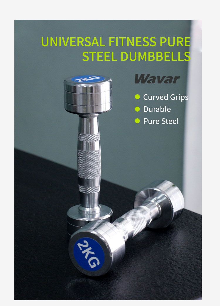 High Grade Chrome Plated Stainless Steel Dumbbells